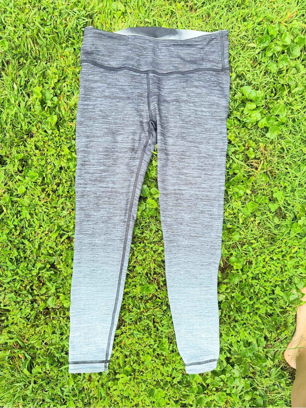 Reversible Heather Gray Active Leggings - Comfortable Stretch